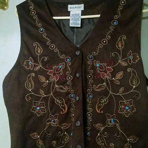 White Stag moleskin suede vest